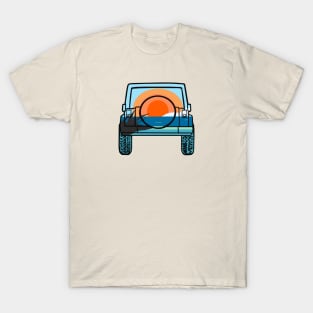 Blue Sky Blue Sea Jeep T-Shirt